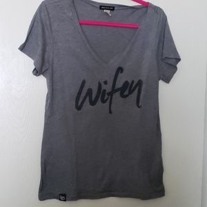 Wifey v neck